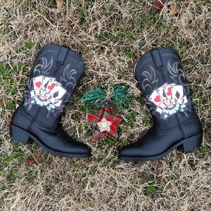 Fun Kitchy Rockabilly Feelin' Lucky Boots